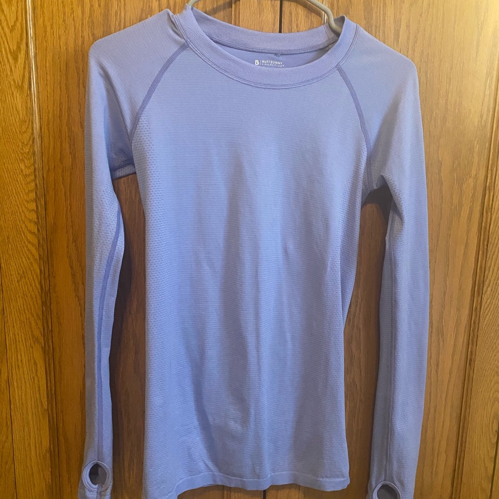 Buffbunny periwinkle long sleeve NWOT